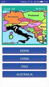 Welt Karte Quiz Erdkunde Wissenswertes Spiel Screen Shot 3