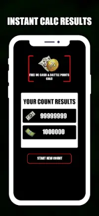 Daily Free Uc Cash & Battle Points Calc Screen Shot 3