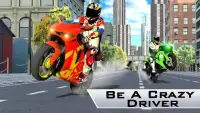 Crazy Traffic Moto Driver : Attack & Shoot Screen Shot 0