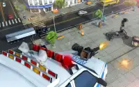 Policía volando robot 3D: héroe transformar Screen Shot 3