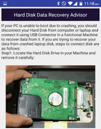 Hard Disk Data Recovery Help Screen Shot 1