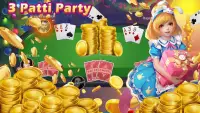 3 Patti Party - Fun games club Screen Shot 1