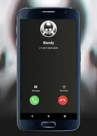 Fake call and video chat whith Bendy Screen Shot 1