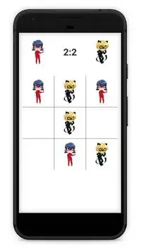 Ladybug and Cat Noir TicTacToe Screen Shot 1