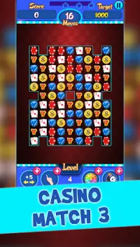 카지노 쓰리 매치 게임 (Casino Match 3 Puzzle) Screen Shot 0