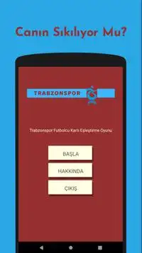 Trabzonspor Futbolcu Kart Eşleştirme Oyunu Screen Shot 0
