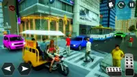 Tuk tuk Chingqi: Taxi stad stunts bestuurder 3D Screen Shot 2