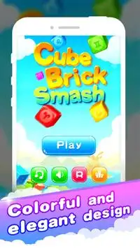 Cube Brick Smash Screen Shot 1