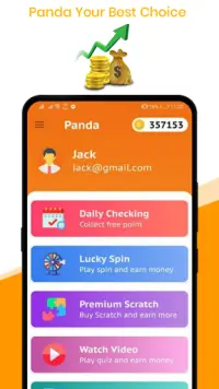 Panda ☞Gift Card & win Reward Screen Shot 1