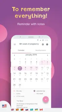 AMMA Pregnancy Tracker: Baby Due Date Calculator Screen Shot 3