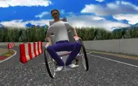 Wheel Chair Hurdle Survival 3D Screen Shot 0