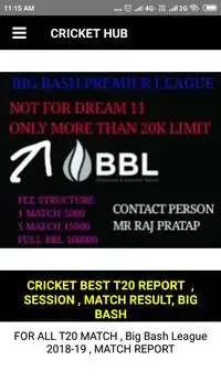 Cricket Hub Screen Shot 0