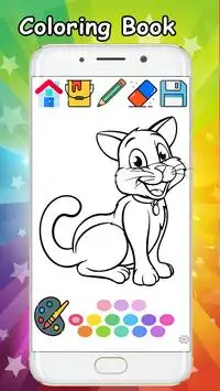 Kitty Cat Coloring Book - Coloring Cat kitty free. Screen Shot 3