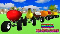 Автомобили с фруктами и овощами: игра для детей Screen Shot 0