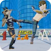 Pixel Fighting: Ninja Warriors vs Deadly Aliens 3D