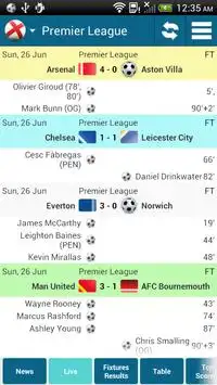 English League Live Score Screen Shot 0