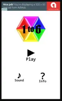 1 to 6 - Number & Colour Game Screen Shot 0