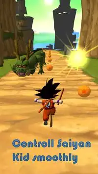 3D Goku Saiyan Kid Adventure Subway Run Screen Shot 1