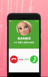 Barbie princess Fashion Doll Call Simulator Screen Shot 0