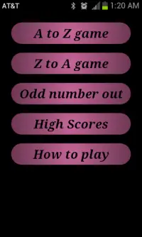 Touch A to Z Game Screen Shot 0