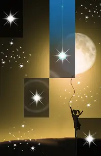 Moonlight Piano Night Tiles HD Live Song  Game Screen Shot 1