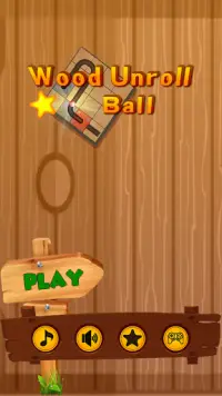 wood unroll ball Screen Shot 0