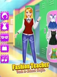 ファッション 先生 学校に戻る - 女の子向けのゲーム Screen Shot 4