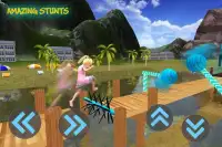 Kids Stunts Water Park Jumping Simulator Game Screen Shot 4