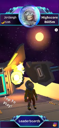 Space Monkey - Endless Space Runner Screen Shot 1