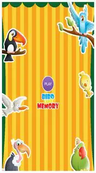 juegos de memoria de aves Screen Shot 0