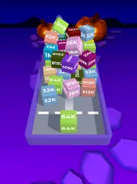 체인 큐브: 2048 3D 병합 블록 게임 Screen Shot 7