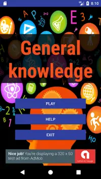 General Knowledge Test Screen Shot 0