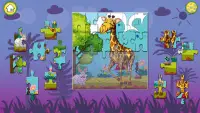 Tier-Puzzle für Kleinkinder: Kinder Jigsaw Schule Screen Shot 1