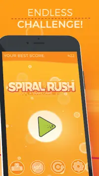 Spiral Rush : un jeu de serpent Screen Shot 2