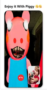 Scary Piggy Granny 📱 video call & talk   chat Screen Shot 3
