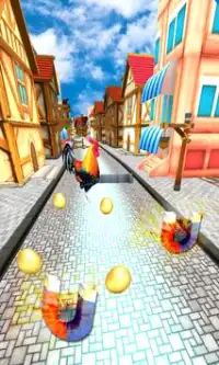Angry Rooster Run II – Wild Rooster Endless Run 3D Screen Shot 1