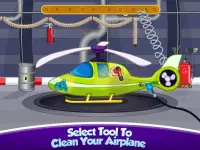 Kids Plane Wash Garage: Kids Plane Games Screen Shot 0