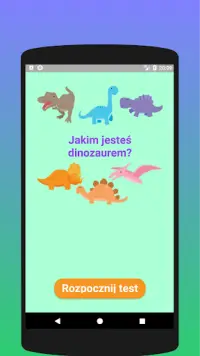 Jakim jesteś dinozaurem? Test Screen Shot 0