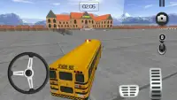High School Bus Parking 3D Screen Shot 0