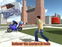 Courier Moto Bike Delivery Boy Screen Shot 9