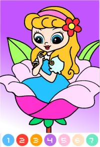Dolls Color By Number : Coloring Book Screen Shot 1