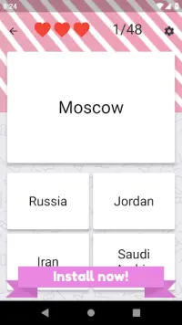 Asia and Middle East countries - flags quiz Screen Shot 5