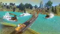 เกม Real City Road River Bridge Construction Game Screen Shot 9