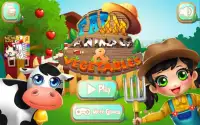 animali da fattoria e verdura gioco per bambini Screen Shot 0