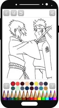 Naruto coloring book Screen Shot 0