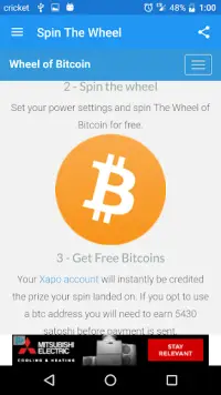 Wheel of Bitcoin Screen Shot 5