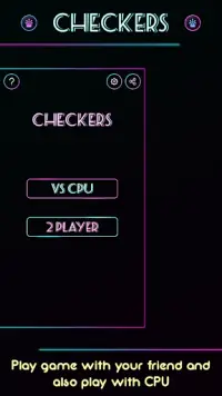 Checkers Game Screen Shot 2