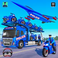 Gioco camion bici della polizi Screen Shot 5