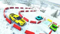 雪のタクシー駐車Sim 3D 2017 Screen Shot 11