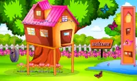 Girl Tree House Building Games: Design & Decorate Screen Shot 0